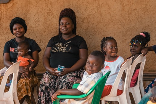 Mothers and children — Held at Heart Uganda community support.